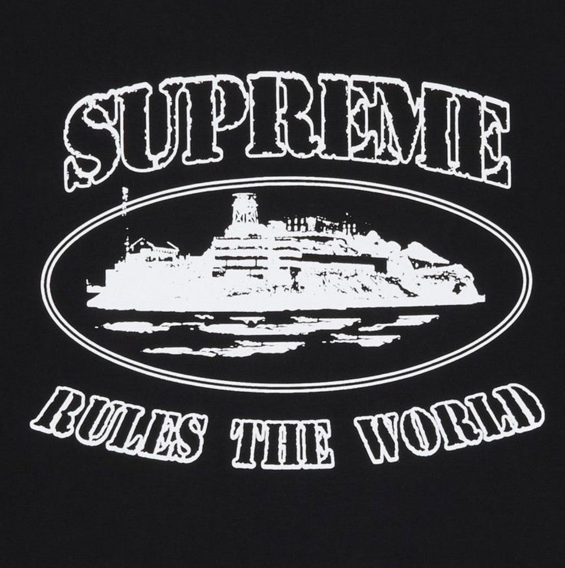 BLACK SUP CORT TEE
