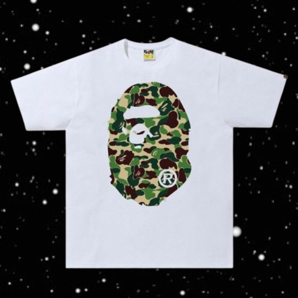 WHITE CAMO BAP TEE
