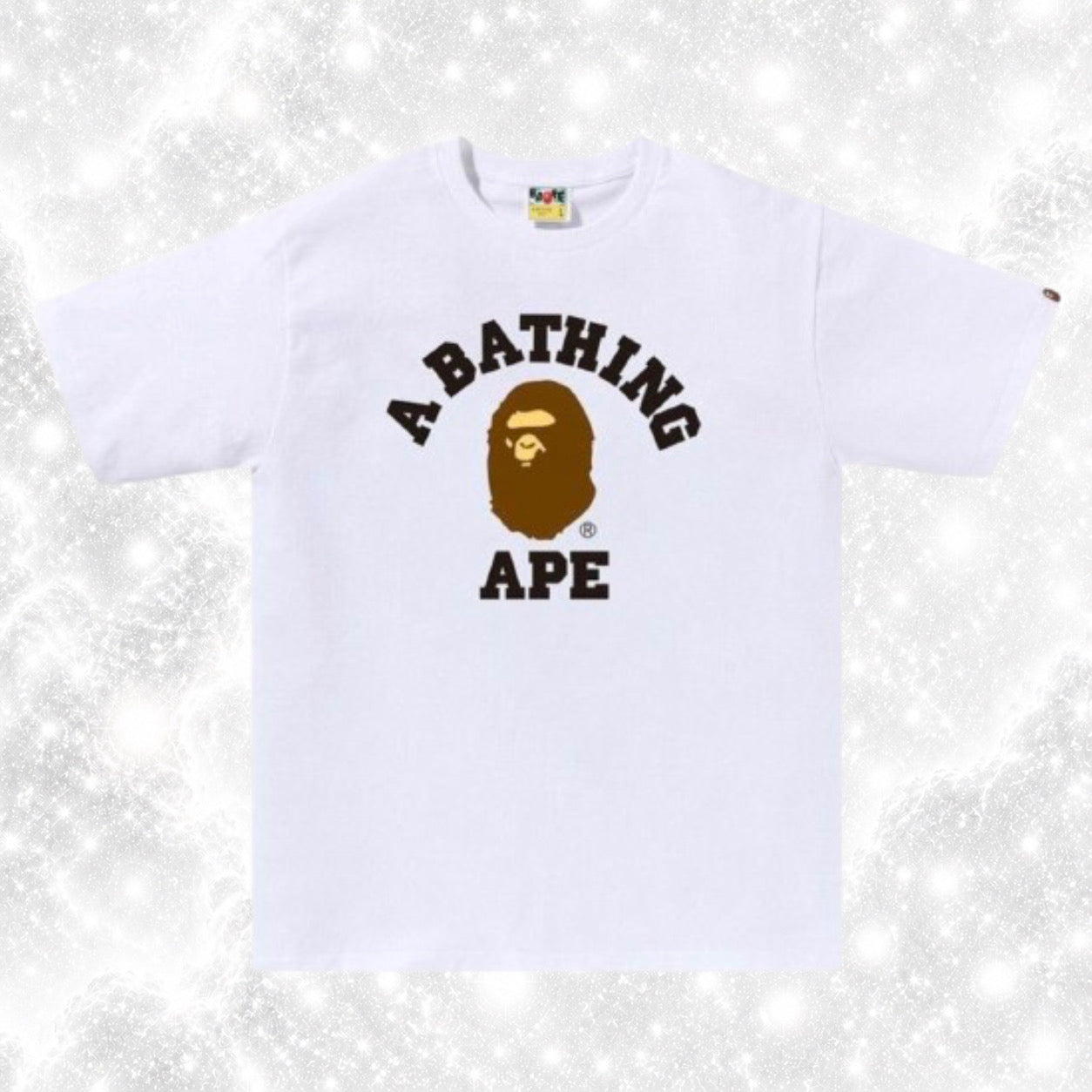 WHITE BAP COLLEGE TEE