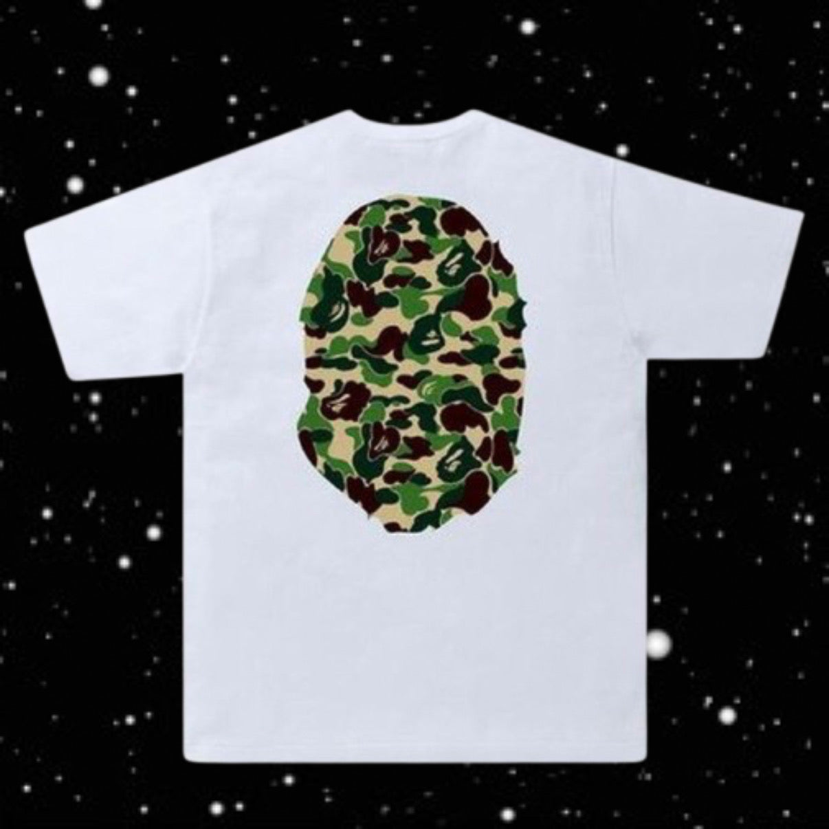 WHITE CAMO BAP TEE