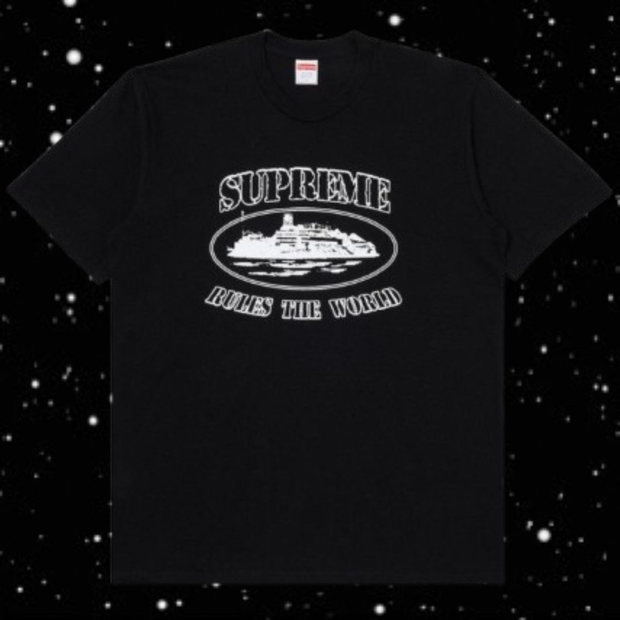 BLACK SUP CORT TEE