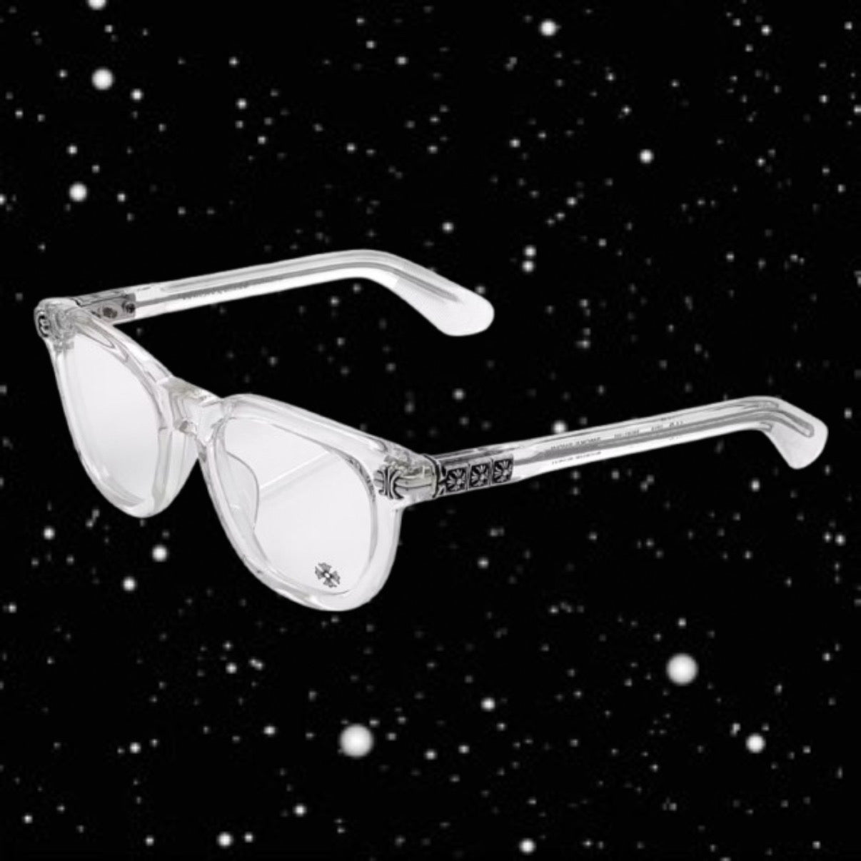 CLEAR CHROME GLASSES