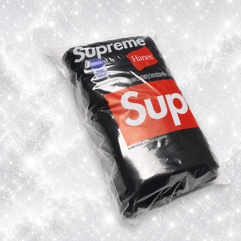 SUP HANES BLACK BOXERS