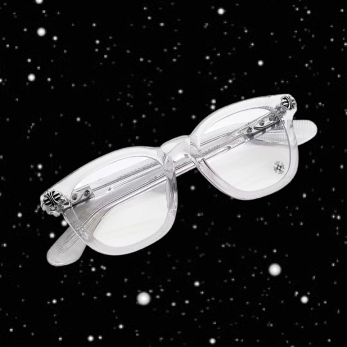 CLEAR CHROME GLASSES