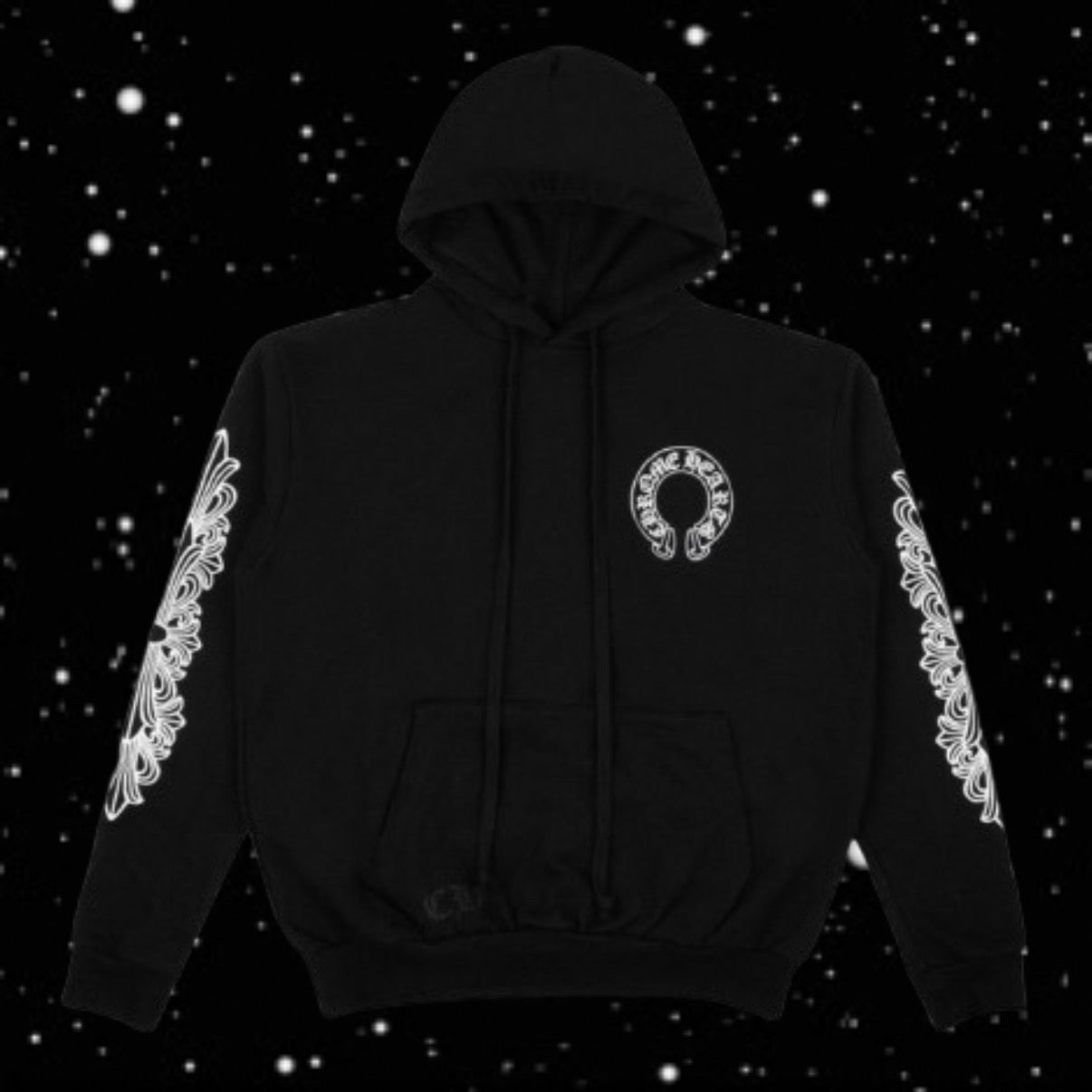 BLACK HORSHESHOE HOODIE